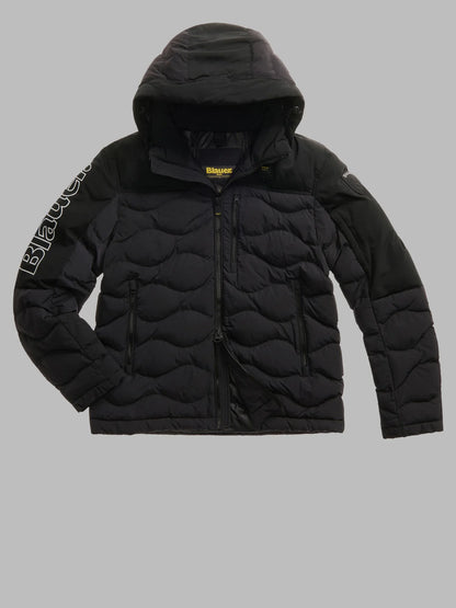 BLAUER GIUBBETTO EFFETTO STROPICCIATO FERWOOD 2332