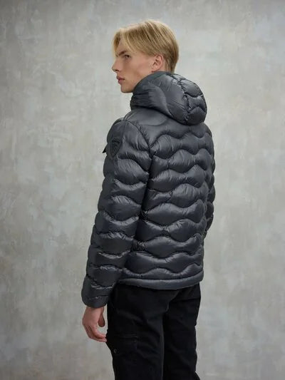 GIUBBINO CON TASCHINO ONDE BLAUR 2335