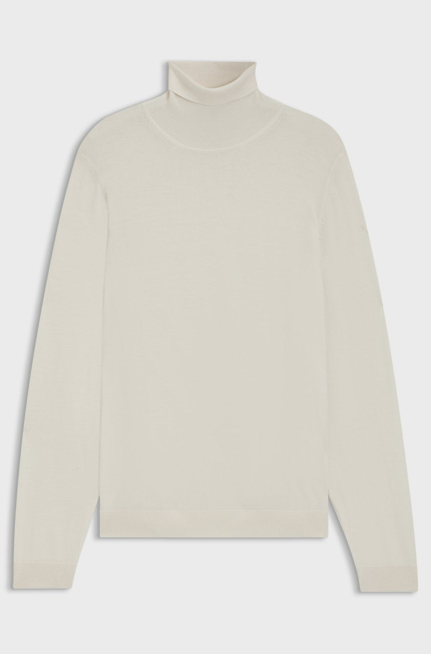 BOSS - MAGLIONE SLIM FIT A COLLO ALTO IN LANA MERINO EXTRA FINE 2496