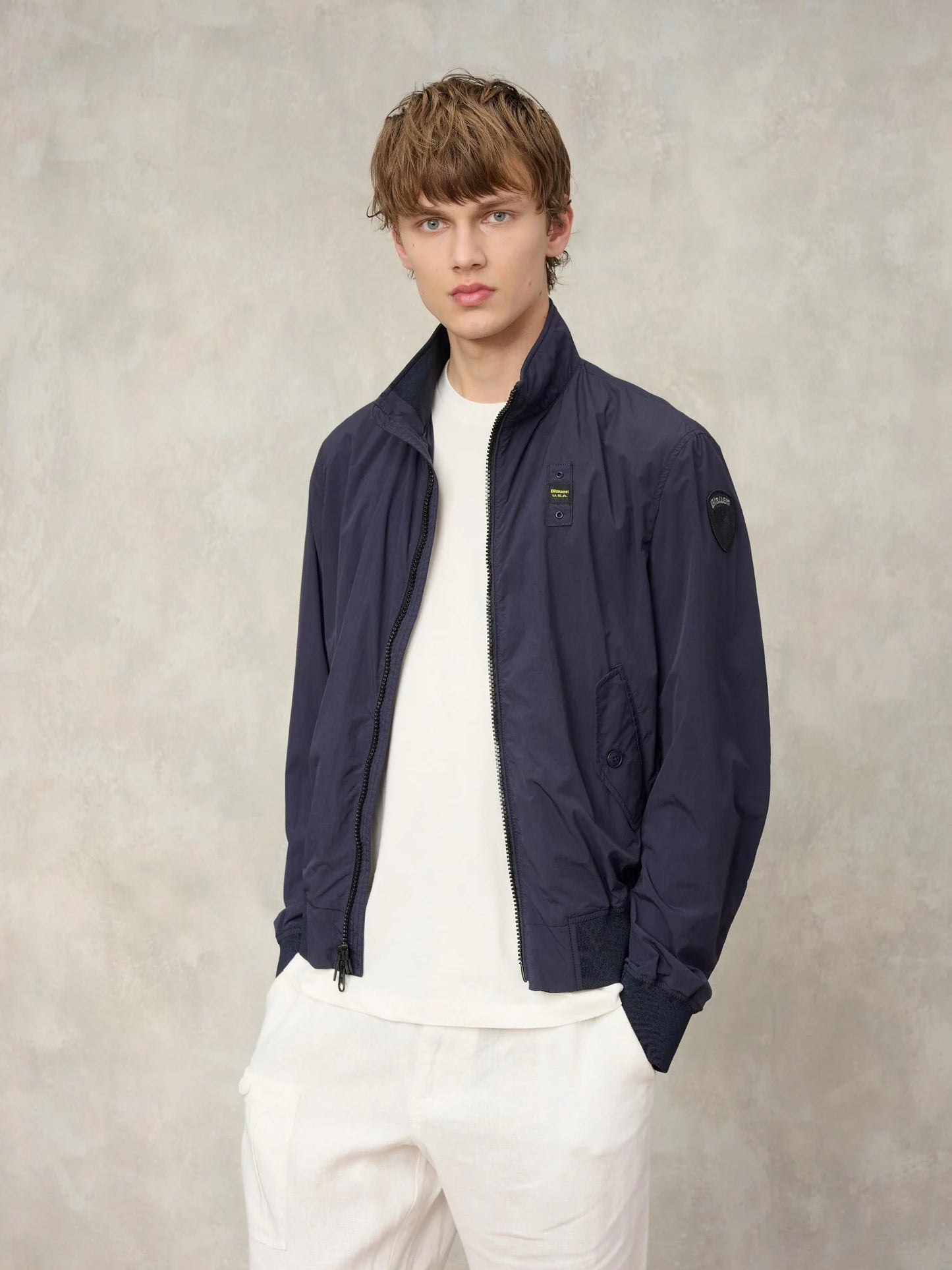 BLAUER BOMBER LEGGERO SFODERATO ALWIN 2715