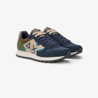 Sneaker SUN68 in nylon e suede 1705