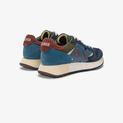 SUN68 Sneaker Jaki Winter in nylon e suede 2322